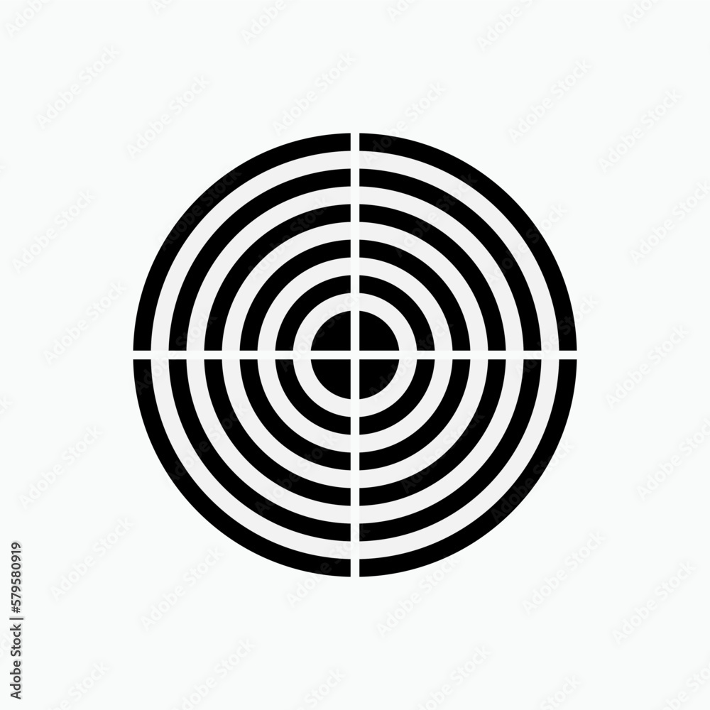 Dart Board for Darts Pub Game. Flat, Vector Icon for Sports Apps and Websites. Dart Board for Darts Pub Game. Flat, Vector Icon for Sports Apps and Websites.