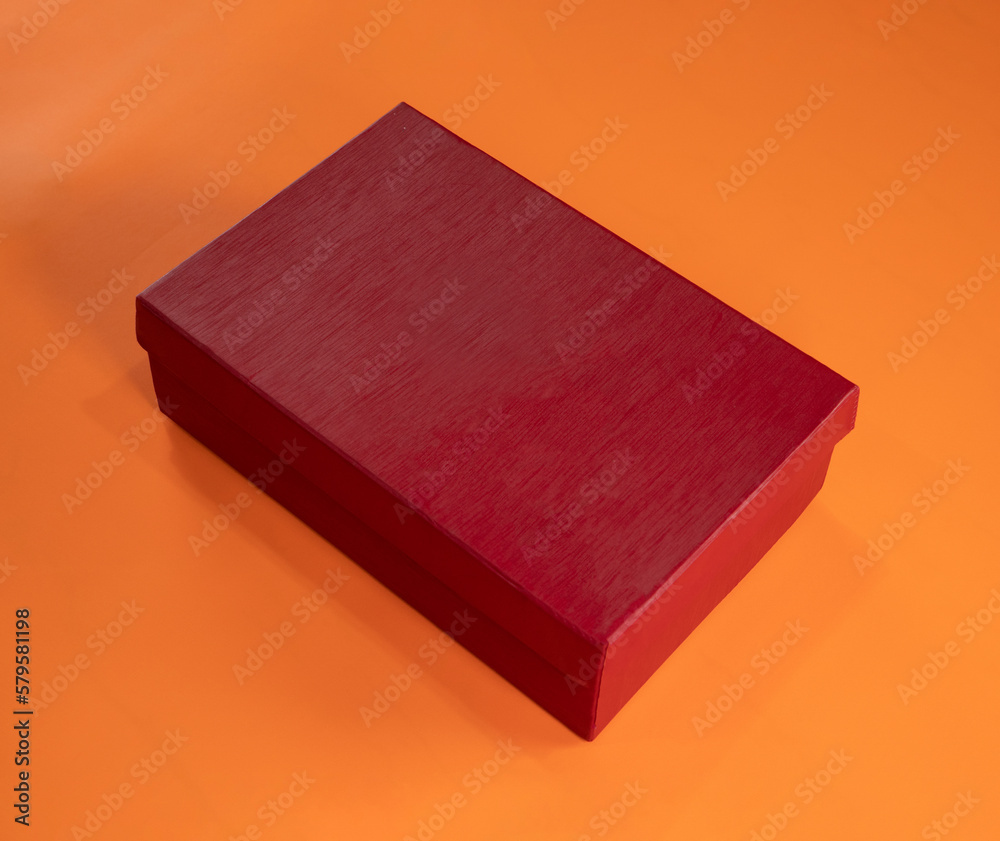 luxury package mockup, red giftbox template luxury package mockup, red giftbox template