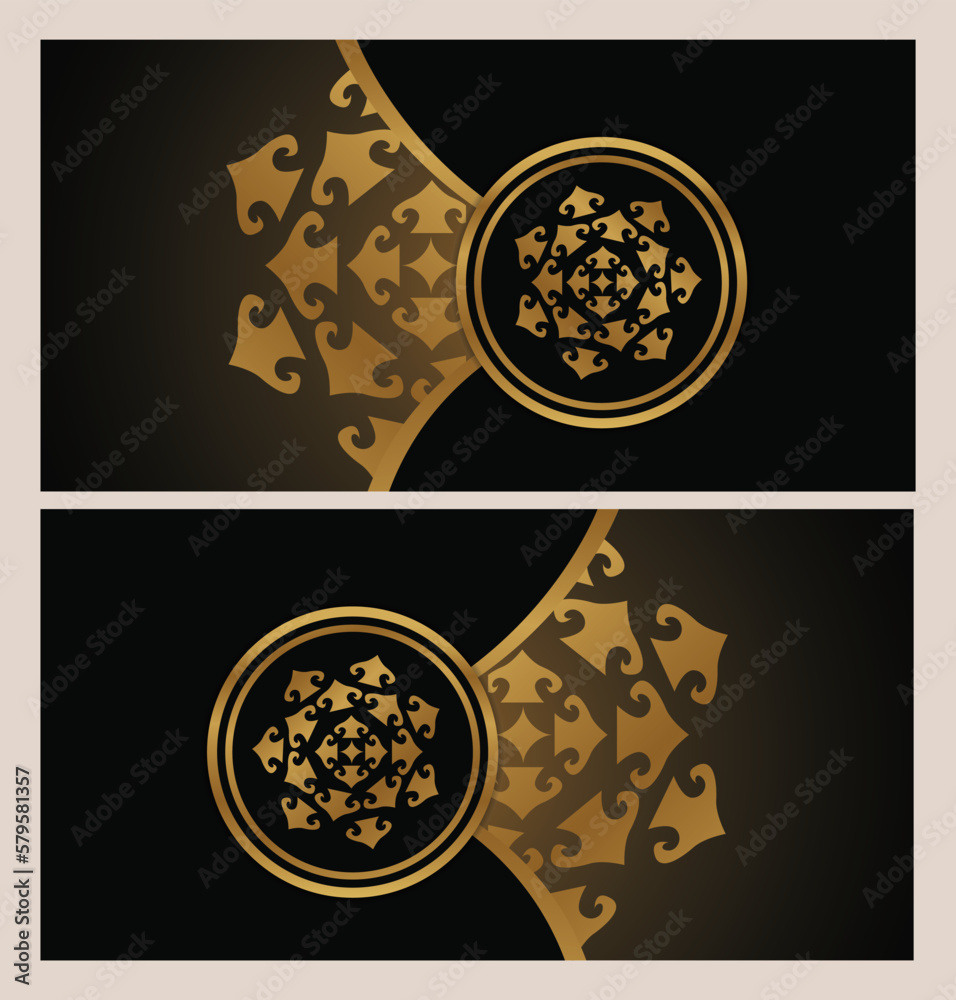 Fototapeta premium luxury set cover design. with a mix of gold and black