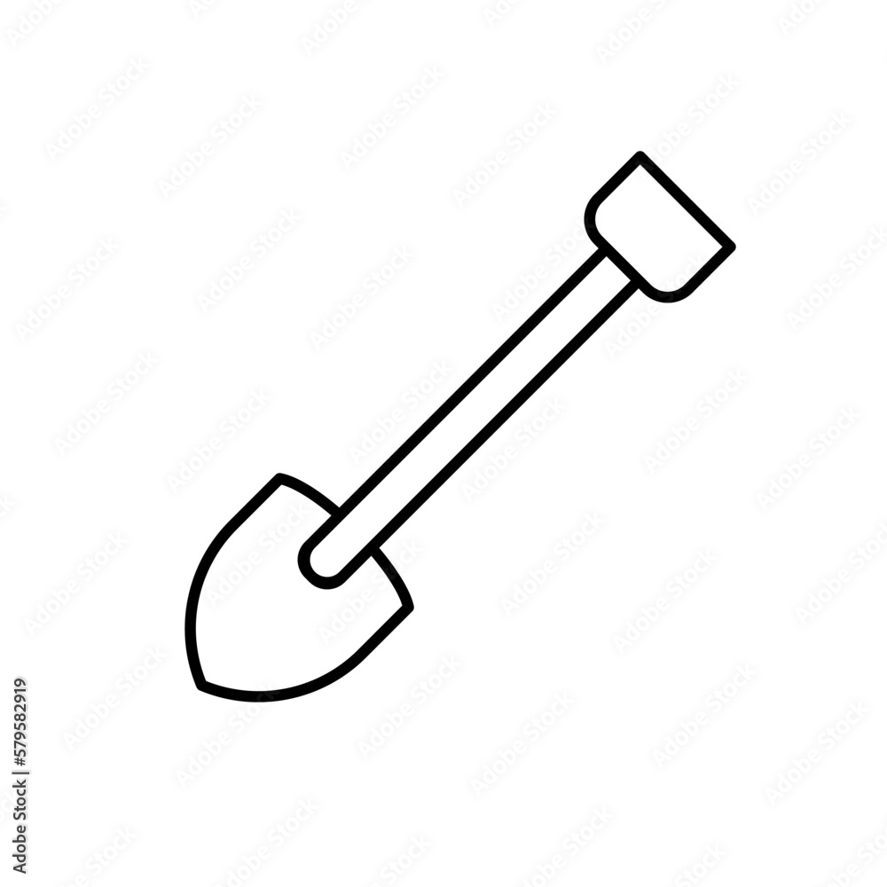 Shovel icon vector design templates Shovel icon vector design templates