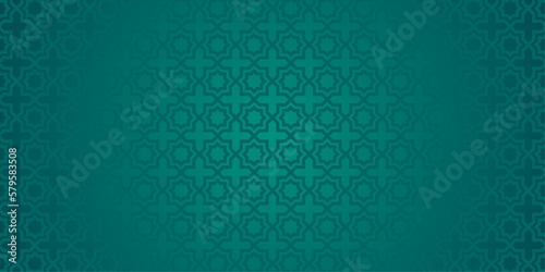 arabic motif green background