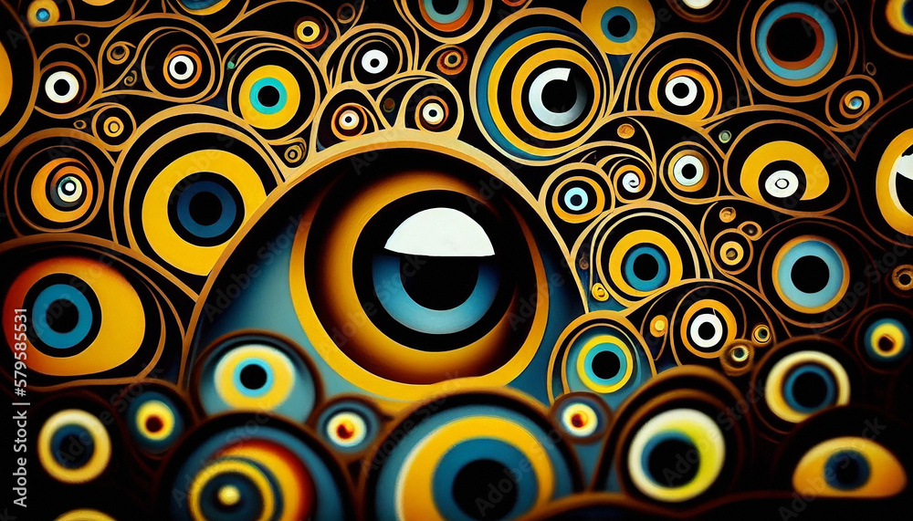Eyes Abstract Pattern - Generative Ai