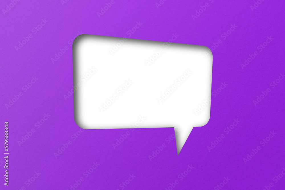 purple paper cut punch shape speech bubble transparent background purple paper cut punch shape speech bubble transparent background