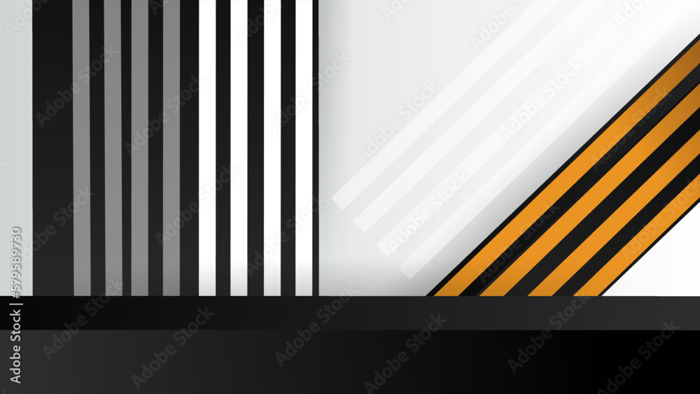 Obraz premium Modern black white and brown geometric background