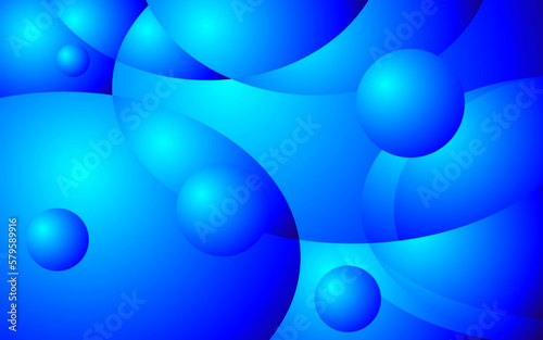  3D blue geometric background
