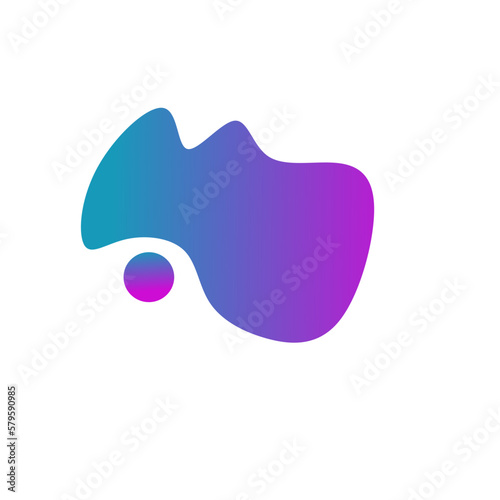 Futuristic Blob Shape Color