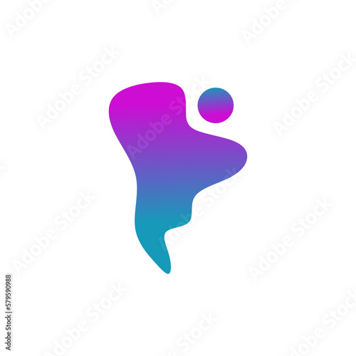 Futuristic Blob Shape Color