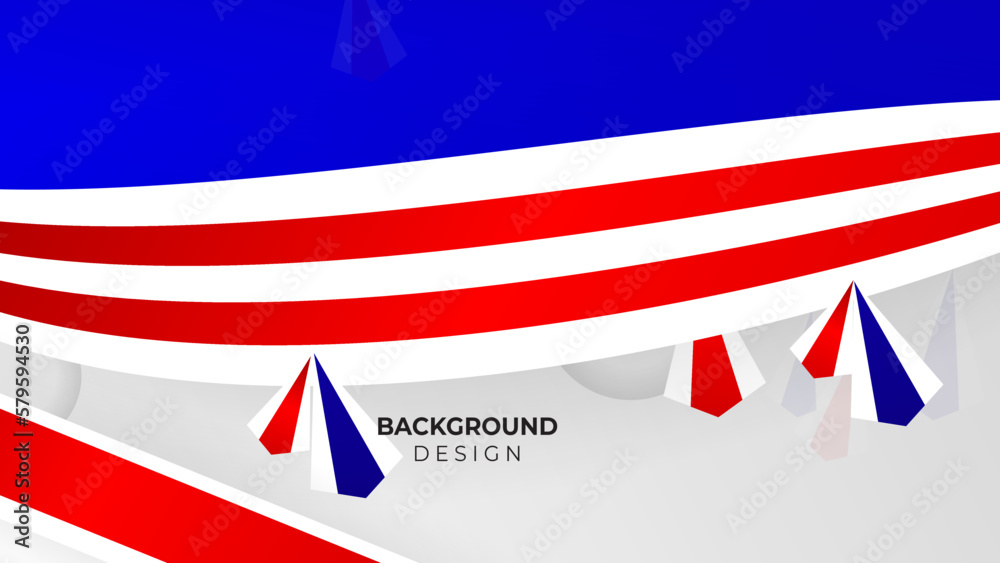 Modern blue red and white background vector design Modern blue red and white background vector design