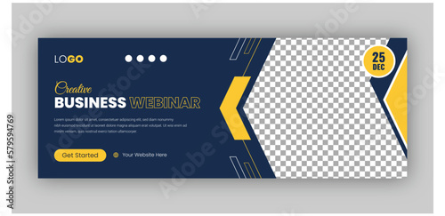 Digital marketing facebook cover web banner template
