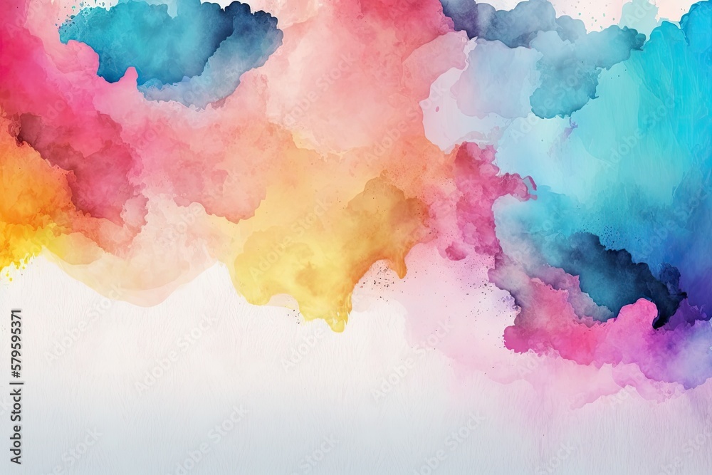 Colorful Watercolor Abstract Background.