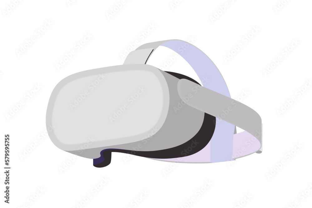 Virtual Reality Headset D-VR For Meta Quest 2 Advanced vector illustration Virtual Reality Headset D-VR For Meta Quest 2 Advanced vector illustration