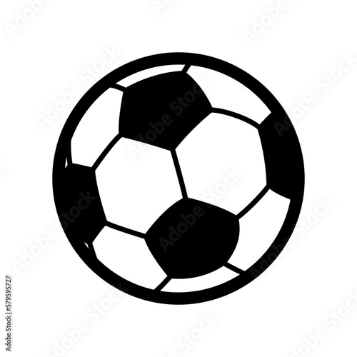 Soccer Ball Symbol  Football Ball Icon outline style stock vector illustration