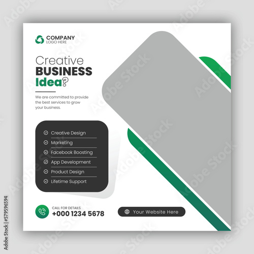 Digital marketing agency and corporate social media post template