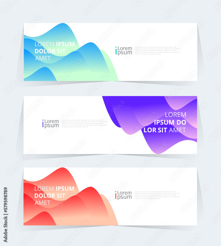 Fototapeta premium Geometric banner design with Vector presentation template.