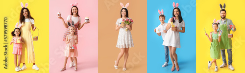 Group of people with bunny ...
