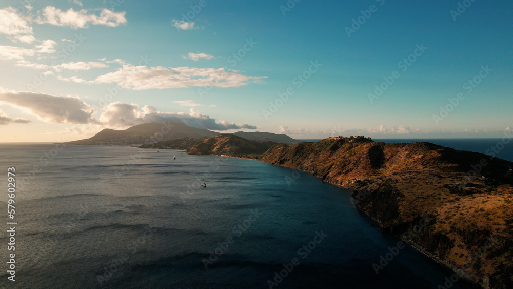 Island sunset at Saint Kitts and Nevis