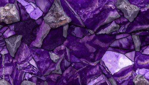 Amethyst Crystallized Textures Background