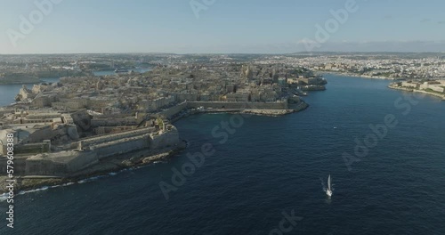 Wallpaper Mural Valetta Malta Aerial Footage of in 4K High Definition. Beautiful Malta Drone Aerial Landscape Scene Torontodigital.ca