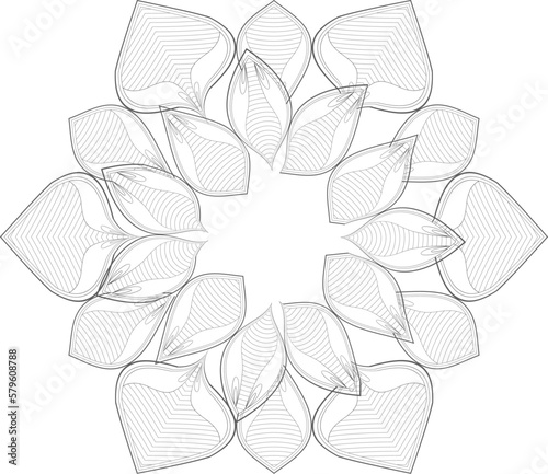 Coloring Books. Hand drawn flowers in zentangle style for t-shirt design or tattoo and coloring book
