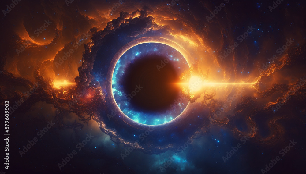 Galactic Halos Texture Background