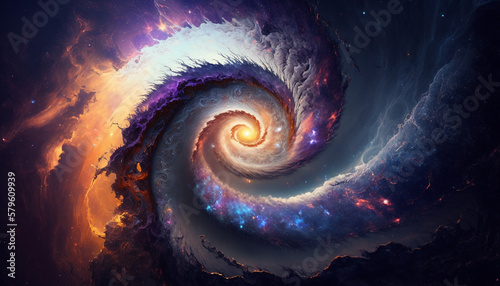 Galaxy Spiral Texture Background