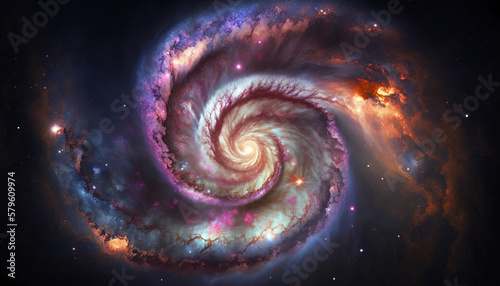 Galaxy Spiral Texture Background © Graphic Ledger