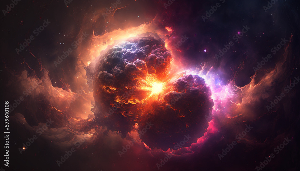 Supernova Remnants Texture Background