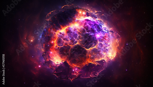 Supernova Remnants Texture Background