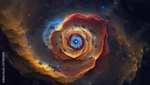 The Rosette Nebula Texture Backgroud