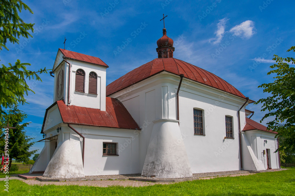 Church of Our Lady Queen. Modryn, Lublin Voivodeship, Poland. Church of Our Lady Queen. Modryn, Lublin Voivodeship, Poland.