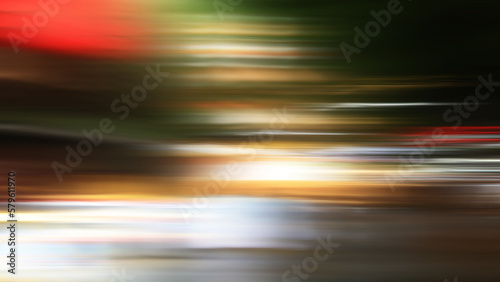 An abstract city street lights blurred image for background use.