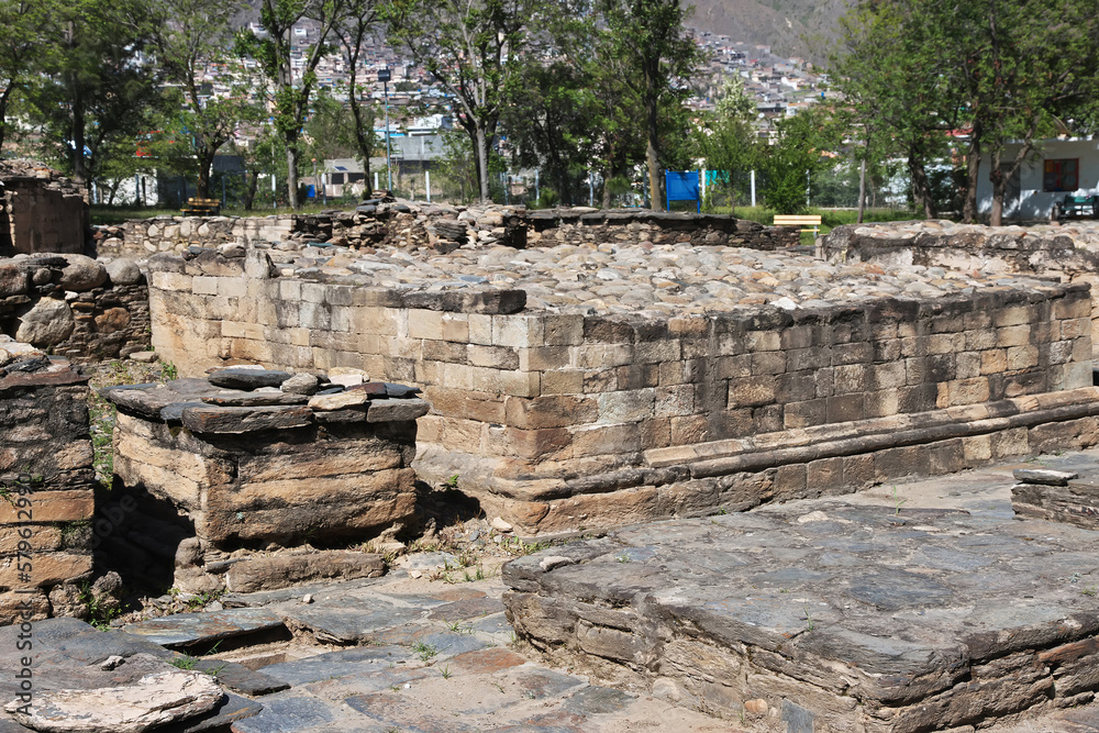 Fototapeta premium Butkara Stupa in Mingora, Swat valley of Himalayas, Pakistan
