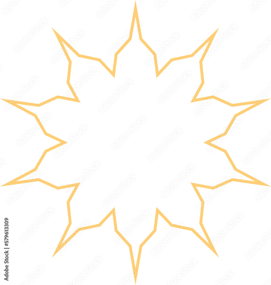 Geometric Outline Shape Geometric Outline Shape