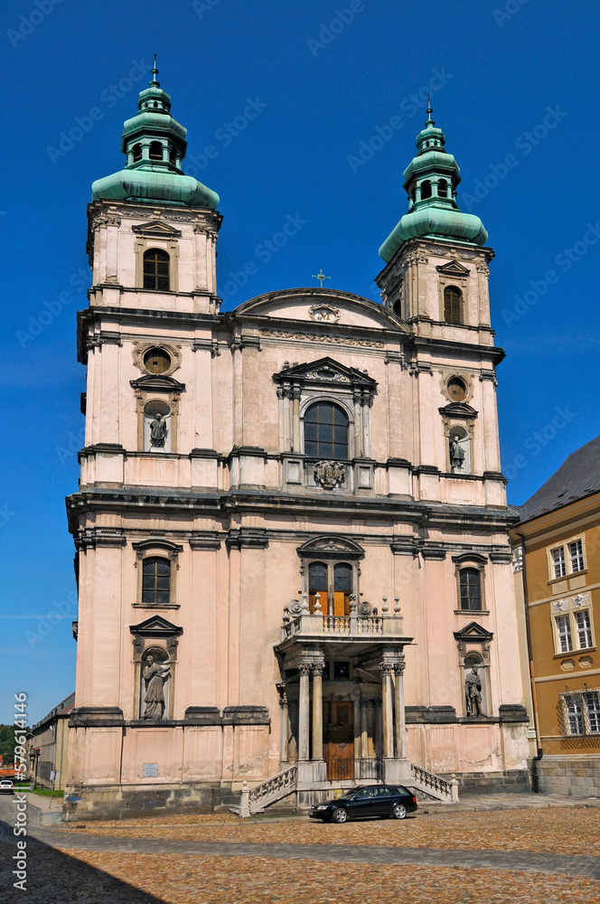 Catholic church of the Assumption of the Blessed Virgin Mary. Nysa, Opole Voivodeship, Poland.
