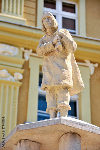 Statue at the old town. Klodzko, Lower Silesian Voivodeship, Poland.