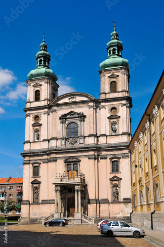 Catholic church of the Assumption of the Blessed Virgin Mary. Nysa, Opole Voivodeship, Poland.