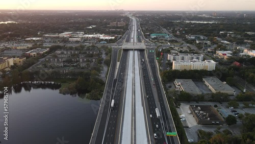 Aerial view of Interstate 4 in Altamonte Springs.