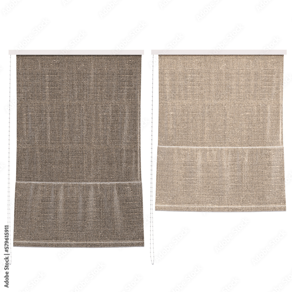 Fototapeta premium curtain isolated on a transparent background, 3D illustration, cg render