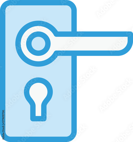 Door handle Vector Icon Design Illustration