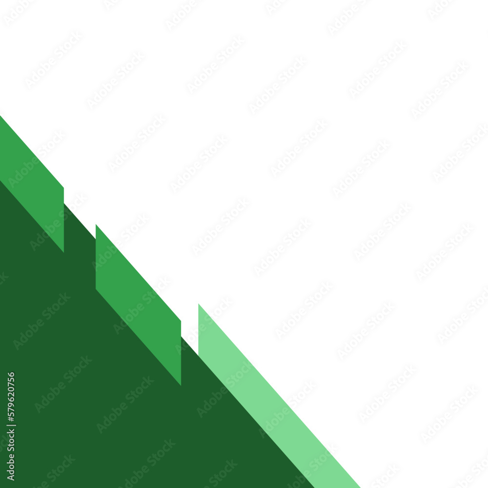 Green Busines Corner Shape Green Busines Corner Shape