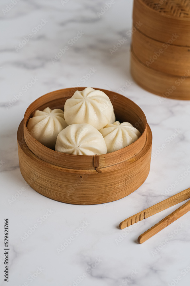 mini steamed bun on the table mini steamed bun on the table