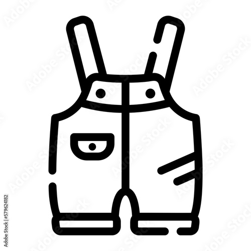 jumpsuit line icon