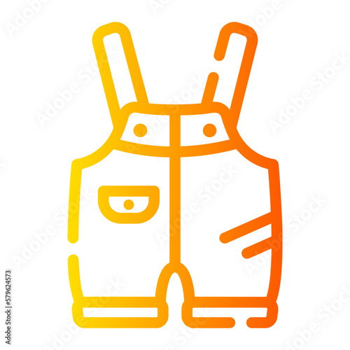 jumpsuit gradient icon