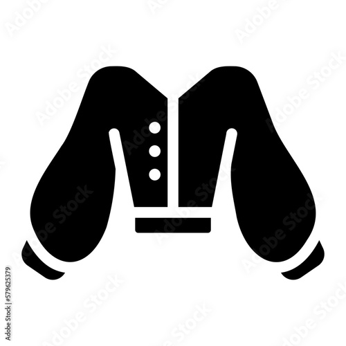 blouse glyph icon