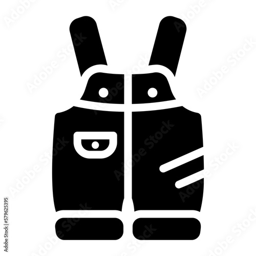 jumpsuit glyph icon