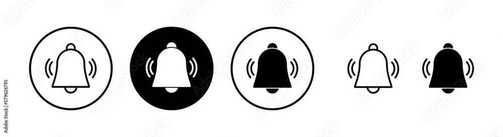 Bell Icon vector illustration. Notification sign and symbol for web site design