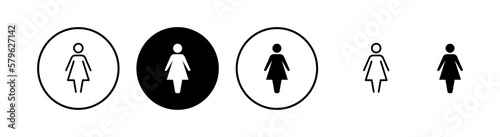 Female icon vector illustration. woman sign and symbol