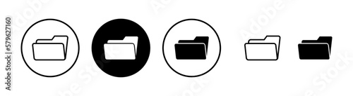 Folder icon vector illustration. folder sign and symbol