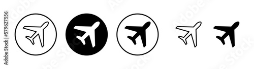 Plane icon vector illustration. Airplane sign and symbol. Flight transport symbol. Travel sign. aeroplane