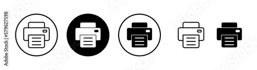 Print icon vector illustration. printer sign and symbol